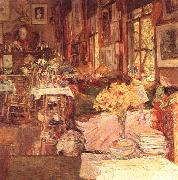 Childe Hassam The Room of Flowers Spain oil painting reproduction